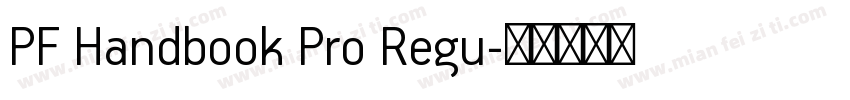 PF Handbook Pro Regu字体转换